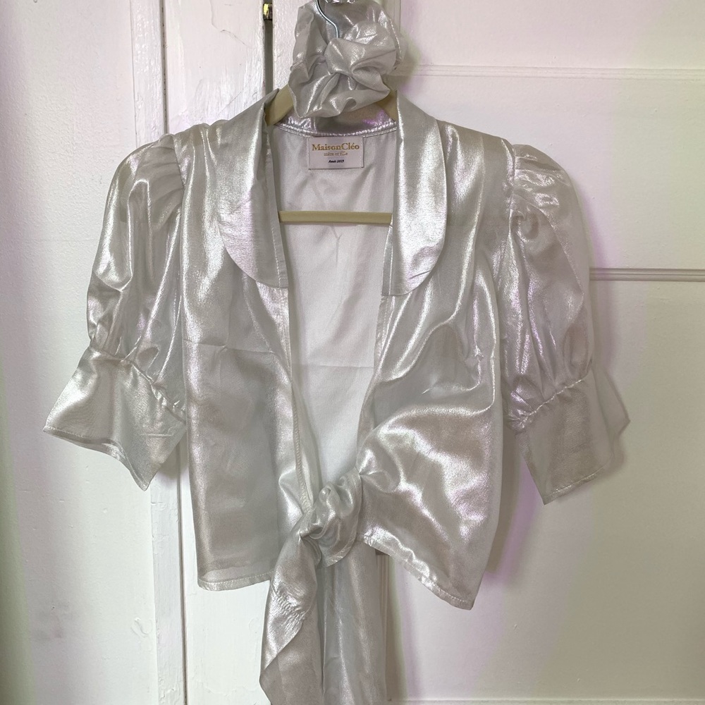 MaisonCléo Anita silk blouse size 34-brand new